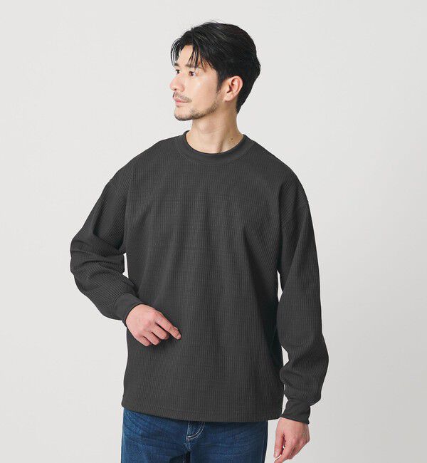 BEAUTY&YOUTH UNITED ARROWS「【WEB限定 WARDROBE SMART】テックサーマル アジャスト カットソー【吸水速乾】」|Tシャツ・カットソー|DK.GRAY