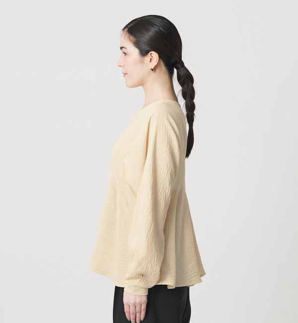 BEAUTY&YOUTH UNITED ARROWS「【WEB限定】ウエストタック ペプラムプルオーバー ウォッシャブル」|Tシャツ・カットソー|