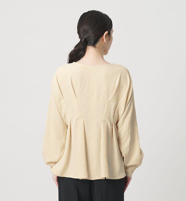 BEAUTY&YOUTH UNITED ARROWS「【WEB限定】ウエストタック ペプラムプルオーバー ウォッシャブル」|Tシャツ・カットソー|