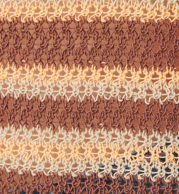 BEAUTY&YOUTH UNITED ARROWS「コットン メッシュ ボーダーワンピース」|ワンピース|