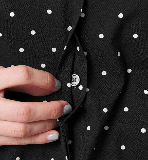 BEAUTY&YOUTH UNITED ARROWS「【WEB限定】ドット フリルスリーブブラウス ウォッシャブル」|シャツ・ブラウス|