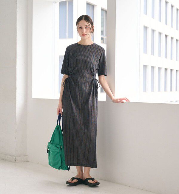 BEAUTY&YOUTH UNITED ARROWS「サイドホール ショートスリーブ ワンピース」|ワンピース|