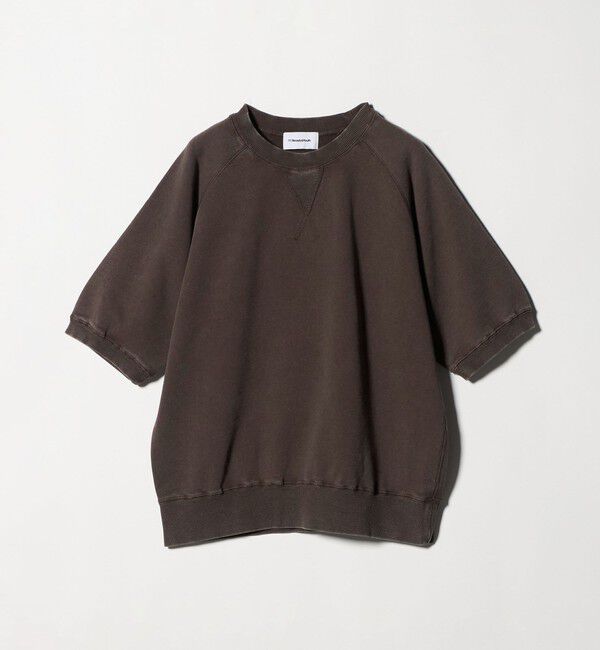 BEAUTY&YOUTH UNITED ARROWS「コットン裏毛 ショートスリーブ スウェットプルオーバー」|スウェット・ジャージ|DK.BROWN