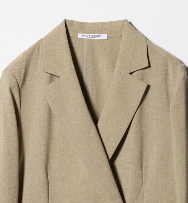 BEAUTY&YOUTH UNITED ARROWS「ポリエステル ダブルジャケット 吸水速乾 防シワ ウォッシャブル」|テーラードジャケット|