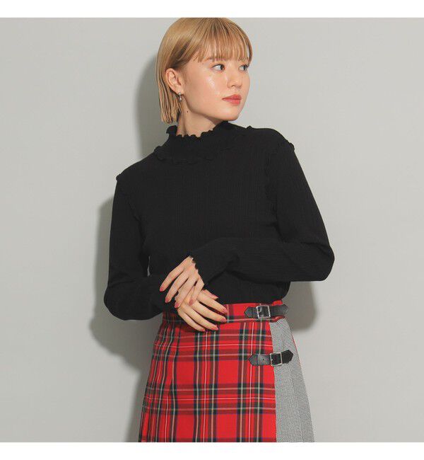 Ray BEAMS 「ランダム リブ メロー ハイネック カットソー」|Tシャツ・カットソー|