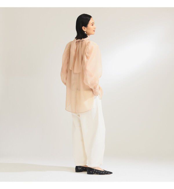 Demi-Luxe BEAMS 「オーガンジー リボンブラウス」|シャツ・ブラウス|