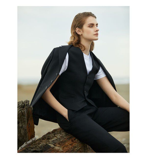 Demi-Luxe BEAMS 「AK+1 / スーパーブラック ベスト」|ダウン|