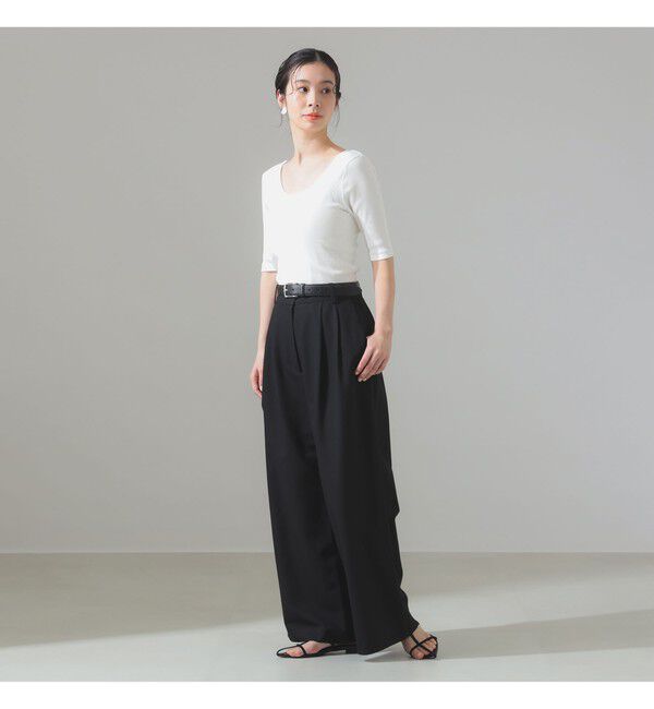 Demi-Luxe BEAMS 「丸胴 テレコ Tシャツ」|Tシャツ・カットソー|