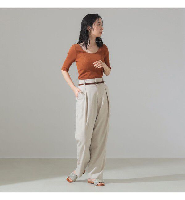 Demi-Luxe BEAMS 「丸胴 テレコ Tシャツ」|Tシャツ・カットソー|