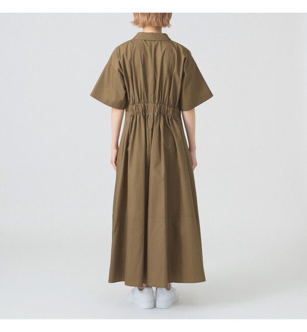 Ray BEAMS 「タック ウエスト シャツ ワンピース」|ワンピース|