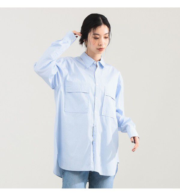 Demi-Luxe BEAMS 「【別注】:colon / スビンコットン ストライプ シャツ」|シャツ・ブラウス|