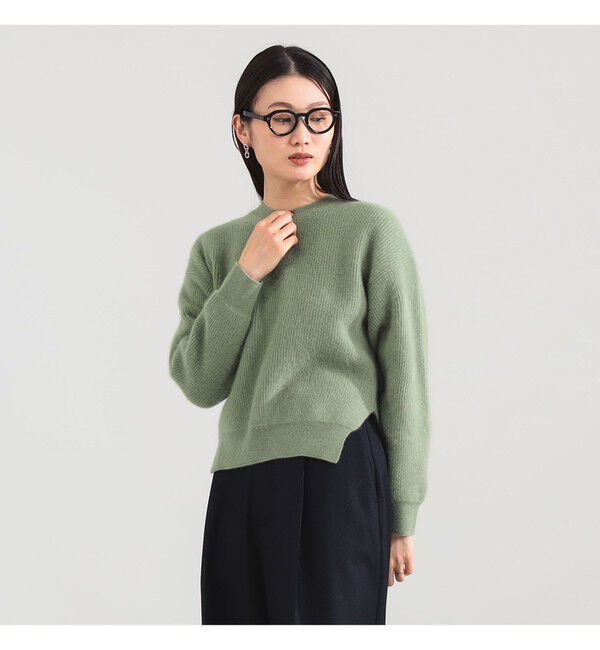 Demi-Luxe BEAMS 「【別注】BATONER / カシミヤフォックス クルーネック ニット」|ニット・セーター|