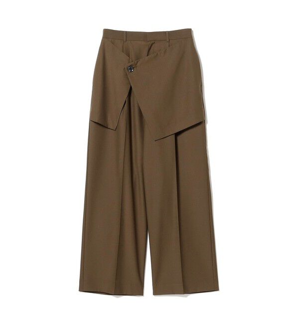 Ray BEAMS 「フロント ラップ ワイド パンツ」|チノ|