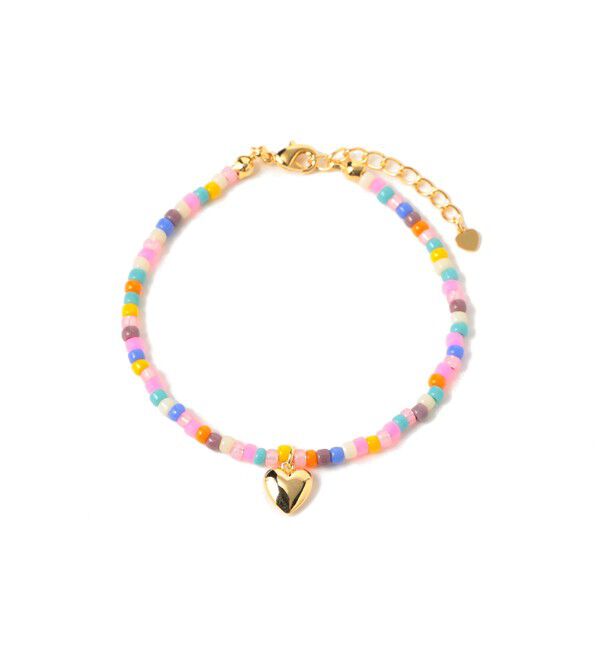 Ray BEAMS 「ハートトップ ビーズ ブレスレット」|その他|GOLD