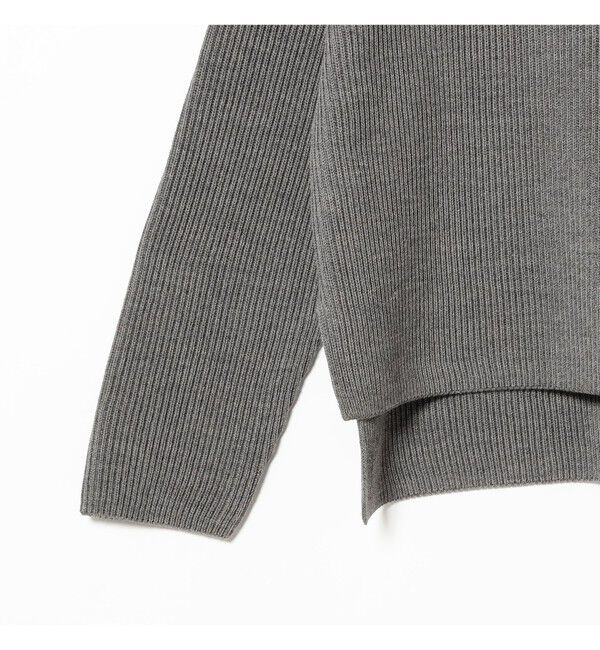 Demi-Luxe BEAMS 「BATONER / ウール リブ ハーフジップ ニット」|ニット・セーター|