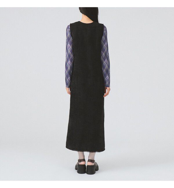 Ray BEAMS 「ツイード スタッズ ノースリーブ ワンピース」|ワンピース|