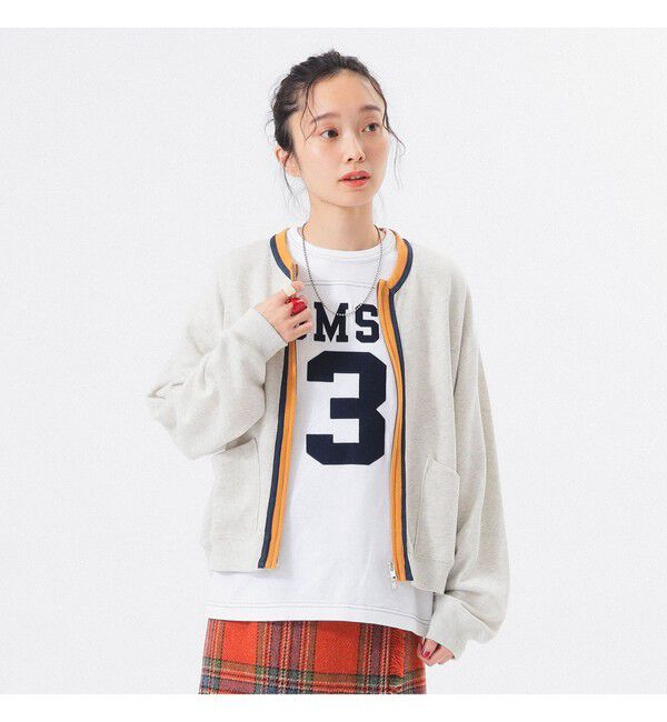BEAMSBOY「スリートーン スウェット カーディガン」|スウェット・ジャージ|OATMEAL