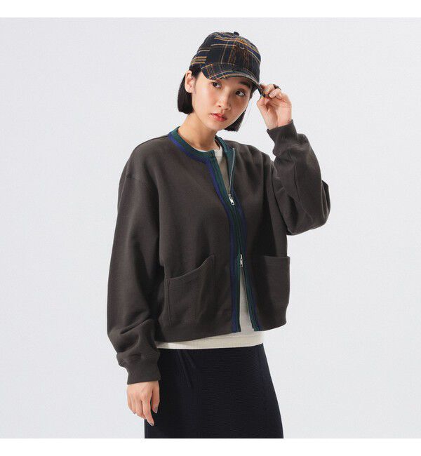 BEAMSBOY「スリートーン スウェット カーディガン」|スウェット・ジャージ|