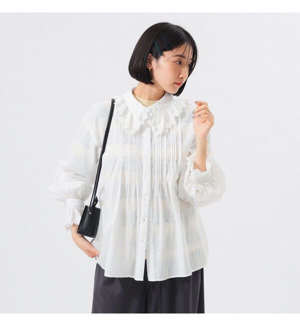 BEAMSBOY「ユーロ ヴィンテージ フリル シャツ」|シャツ・ブラウス|OFF_WHT