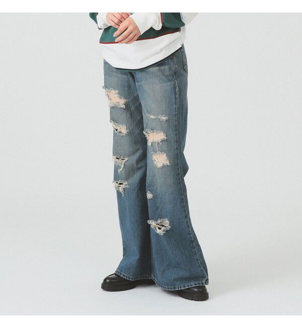 Ray BEAMS 「【別注】Lee / RIPPED JEANS」|デニム|