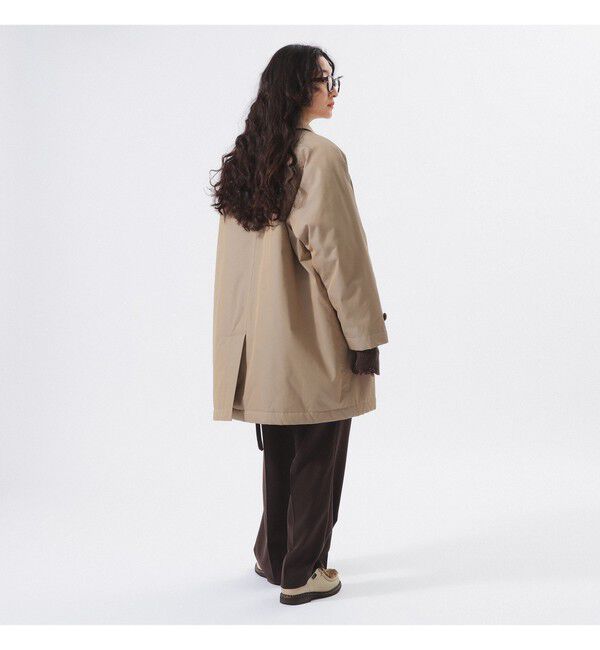BEAMSBOY「コットン ポリエステル シャンブレー ステンカラー コート」|ダッフルコート|