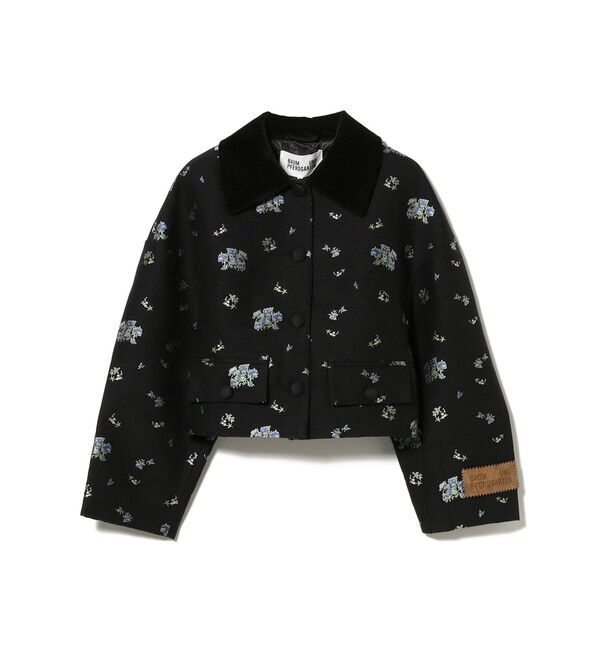 Demi-Luxe BEAMS 「BAUM UND PFERDGARTEN / BEBETH フラワー ジャケット」|ダッフルコート|BLACK