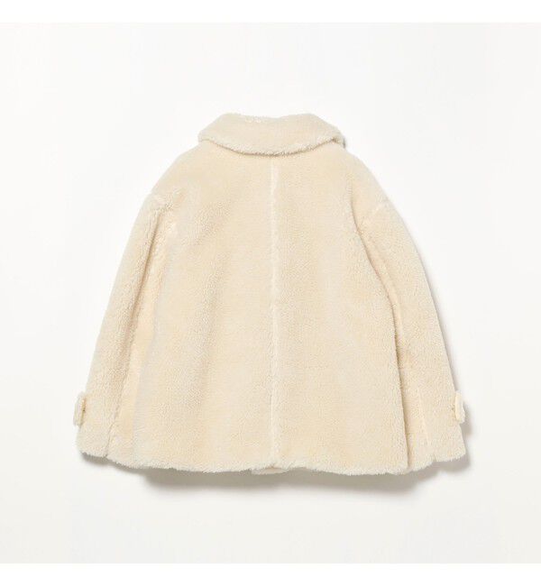 Ray BEAMS 「ボア ビッグ ポケット ハーフ コート」|ダッフルコート|