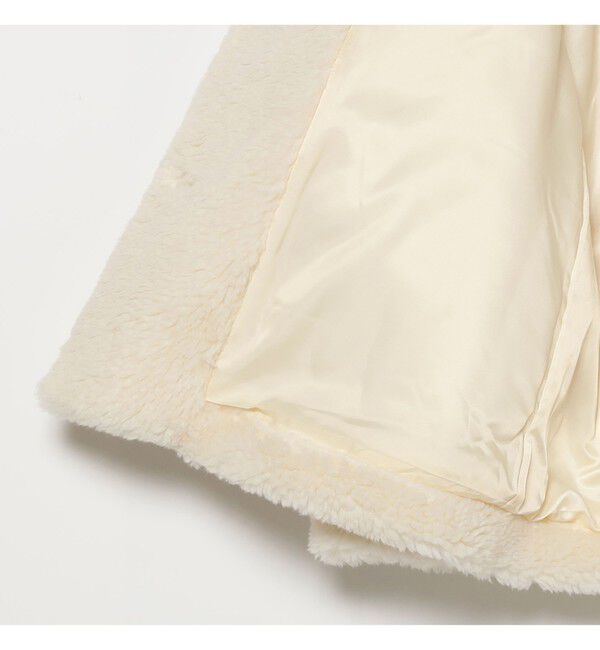 Ray BEAMS 「ボア ビッグ ポケット ハーフ コート」|ダッフルコート|