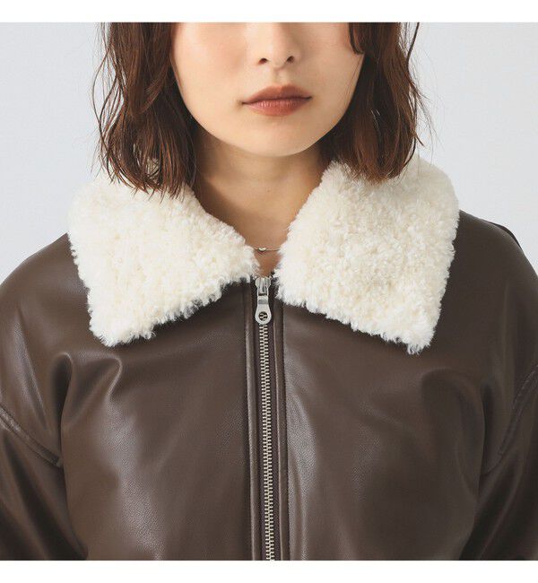 Ray BEAMS 「フェイクレザー ナカワタボマー ブルゾン」|ブルゾン・スタジャン|