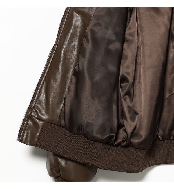 Ray BEAMS 「フェイクレザー ナカワタボマー ブルゾン」|ブルゾン・スタジャン|