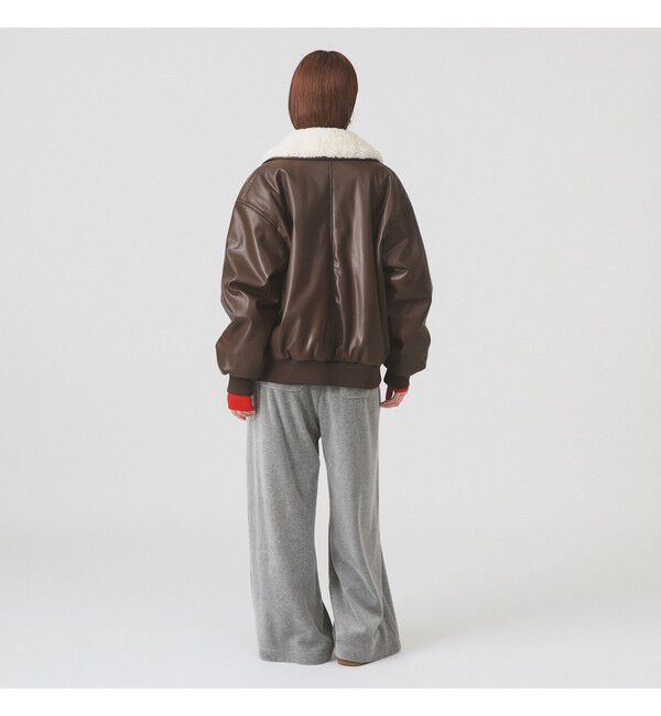 Ray BEAMS 「フェイクレザー ナカワタボマー ブルゾン」|ブルゾン・スタジャン|