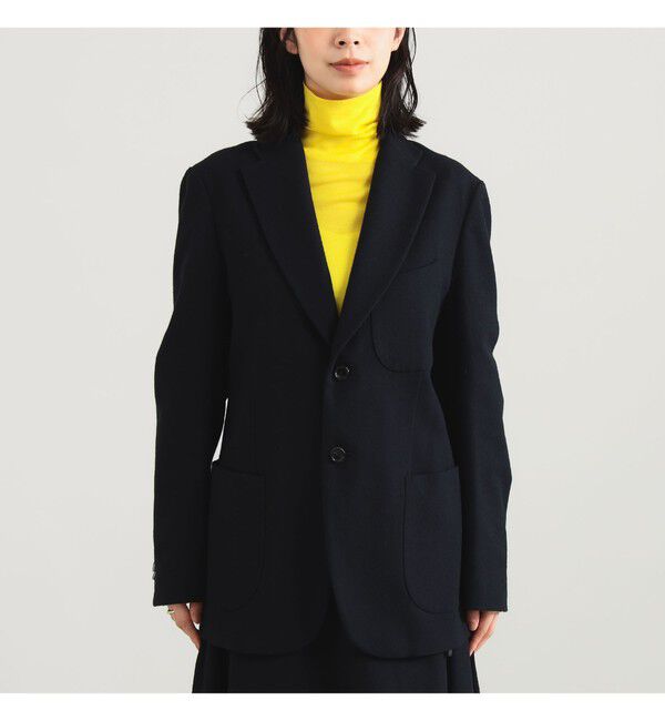 Demi-Luxe BEAMS 「AK+1 / ウール ソリッド 2ボタン ジャケット」|ダッフルコート|