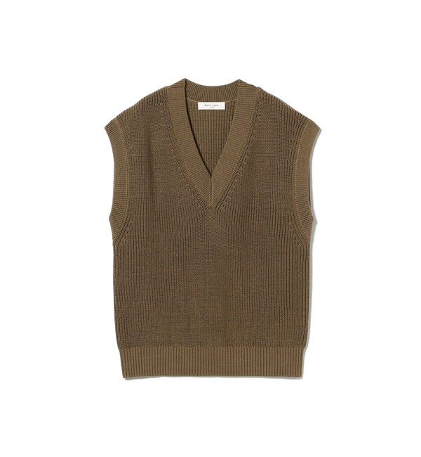 Demi-Luxe BEAMS 「コットン 畦編みベスト」|ニット・セーター|