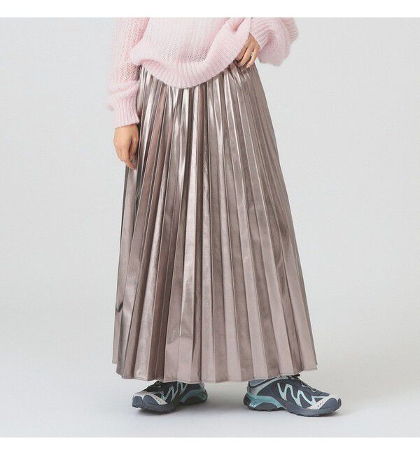 Ray BEAMS 「メタリックプリーツスカート」|スカート|SILVER