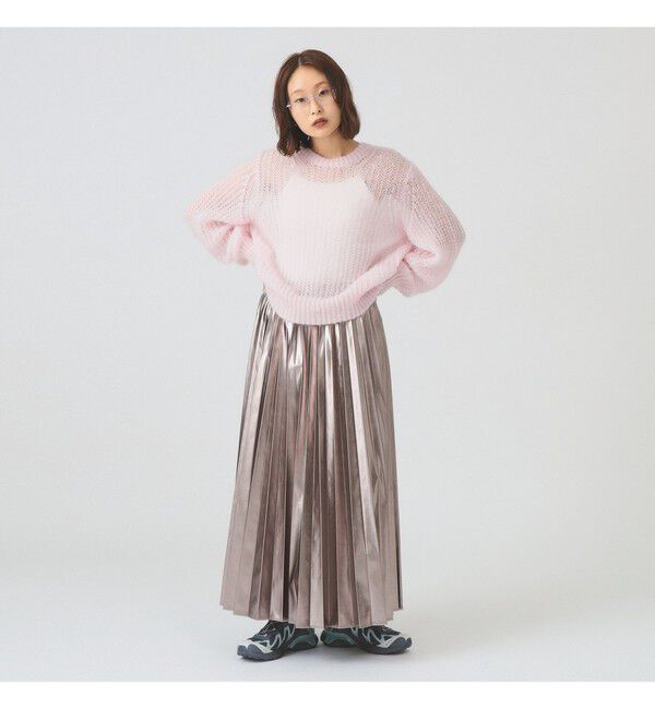 Ray BEAMS 「メタリックプリーツスカート」|スカート|