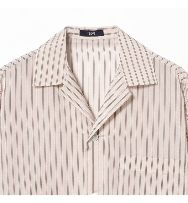 Demi-Luxe BEAMS 「YLEVE / ストライプ パジャマ シャツ」|シャツ・ブラウス|