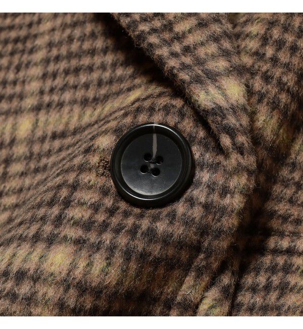 Ray BEAMS 「チェック ビーバー ダブル ハーフコート」|ダッフルコート|