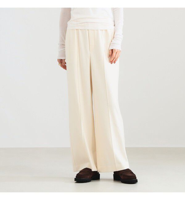 Demi-Luxe BEAMS 「ウールライク イージーパンツ」|チノ|