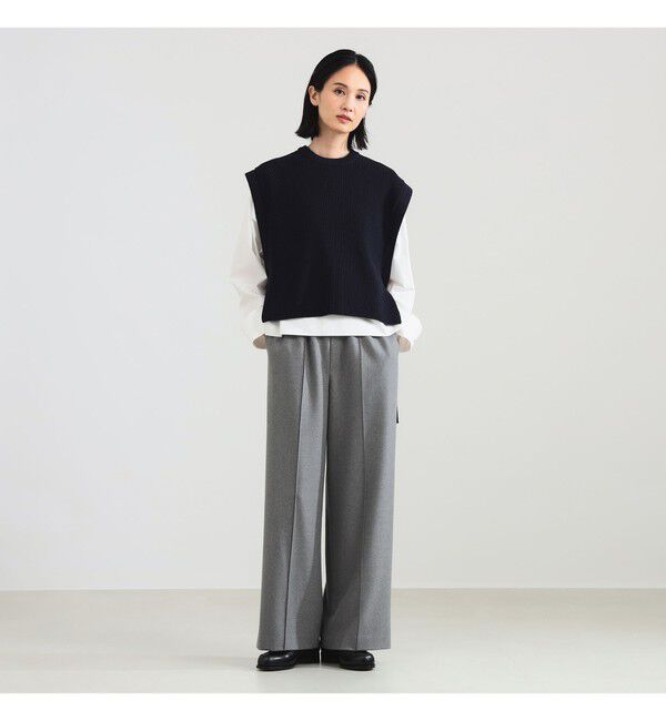 Demi-Luxe BEAMS 「ウールライク イージーパンツ」|チノ|