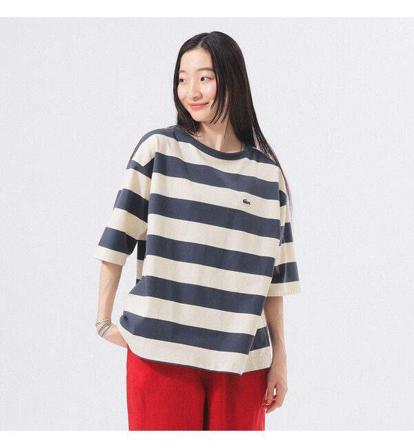 BEAMSBOY「【別注】LACOSTE / ボーダー Tシャツ」|Tシャツ・カットソー|