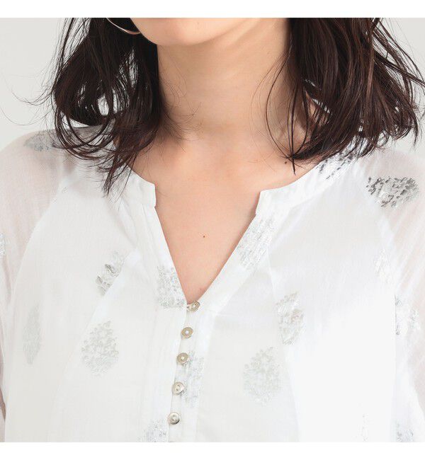 Demi-Luxe BEAMS 「ne Quittez pas / ボイル フラワー ロングスリーブ ワンピース」|ワンピース|