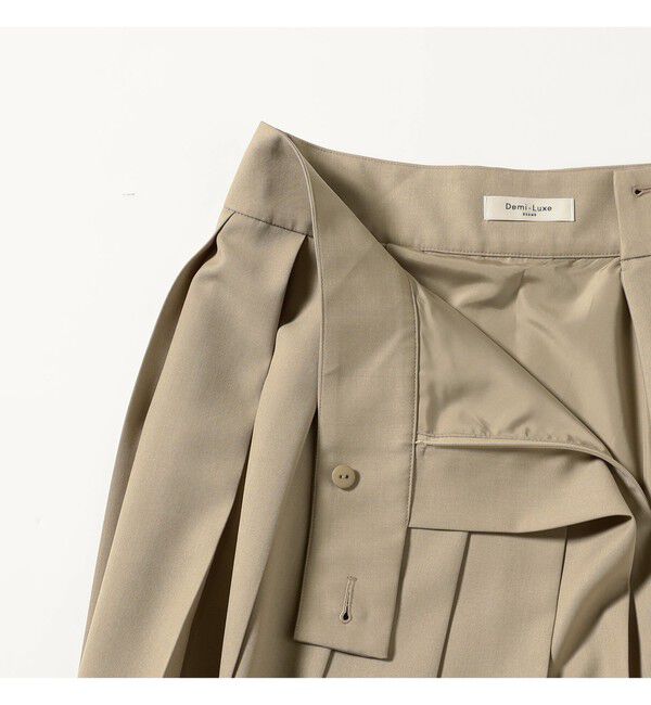 Demi-Luxe BEAMS 「アシンメトリー プリーツスカート」|スカート|