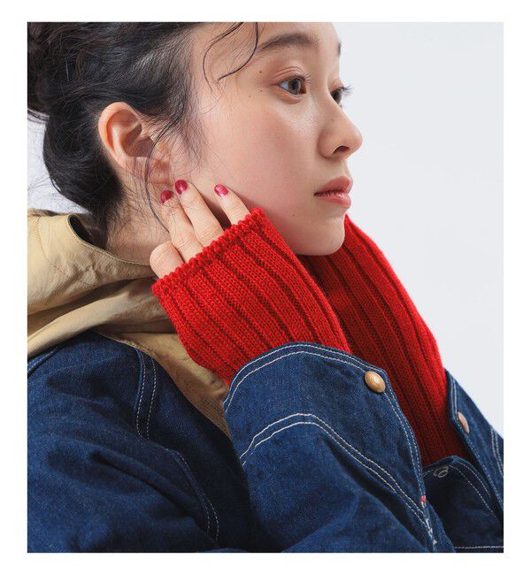 BEAMSBOY「【別注】LEUCHTFEUER / アーム ウォーマー」|手袋|RED