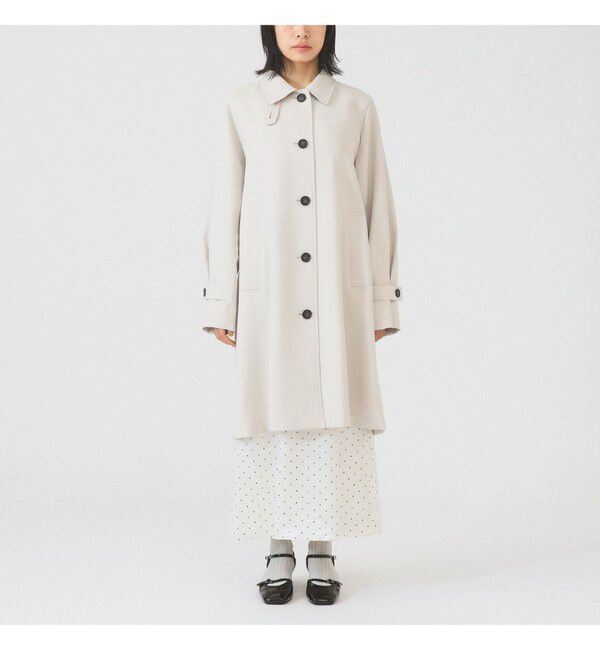 Ray BEAMS 「ダブルクロス ステンカラー コート」|ステンカラーコート|