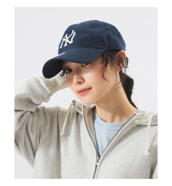 BEAMSBOY「【別注】NEW ERA / MLB フレンチリネン キャップ」|その他|NAVY