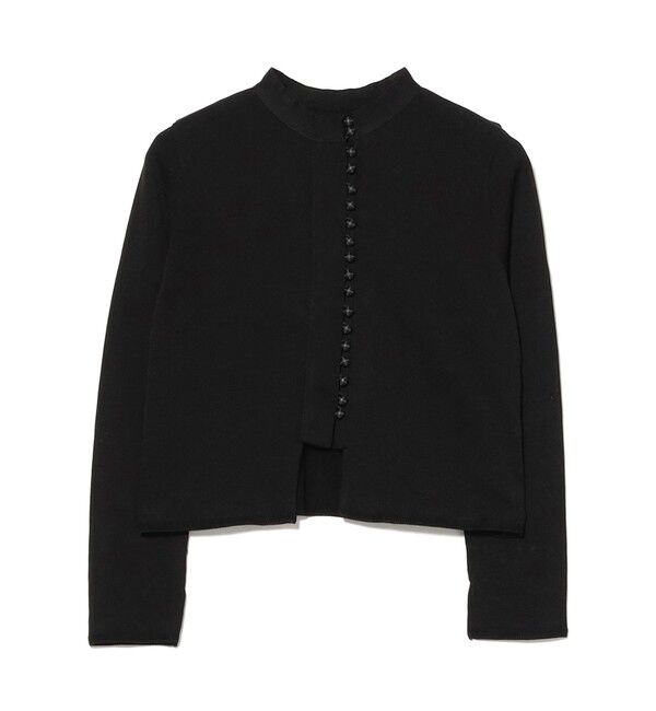 Demi-Luxe BEAMS 「TAN / クルミボタン カーディガン」|ニット・セーター|BLACK