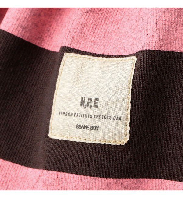 BEAMSBOY「【別注】N,P,E / ボーダー カットソー ペイシェントバッグ L」|その他|