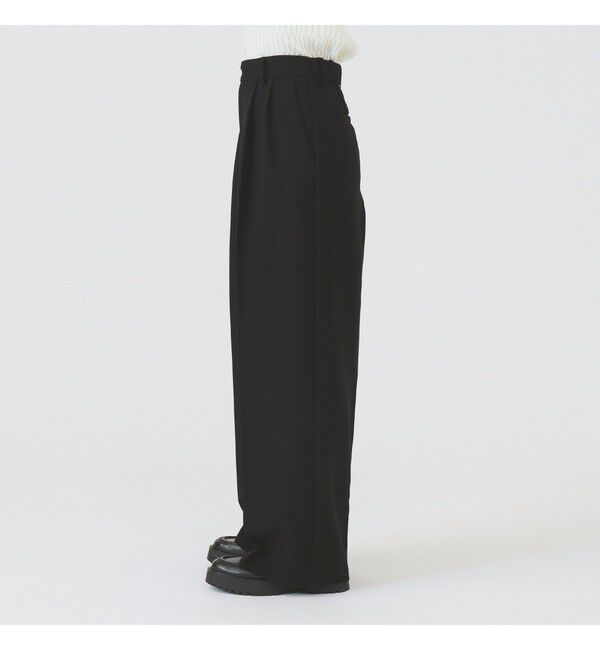 Ray BEAMS 「2タック ワイド パンツ | 新生活・通勤・通学・オフィスカジュアル・オンオフ兼用・セットアップ」|チノ|