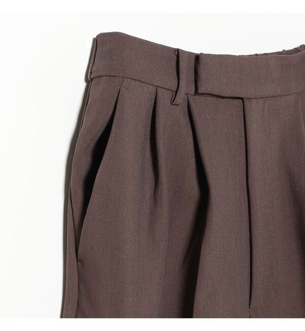 Ray BEAMS 「2タック ワイド パンツ | 新生活・通勤・通学・オフィスカジュアル・オンオフ兼用・セットアップ」|チノ|