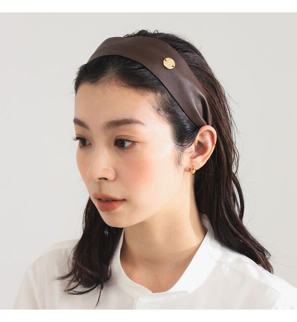 Demi-Luxe BEAMS 「TRESSE / ワイド レザー カチューシャ」|その他|